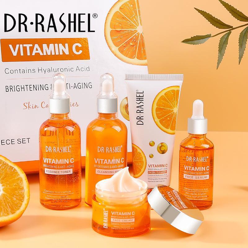Dr.Rashel Vitamin C Brightening Anti Aging Skin Care Set Pack Of 5 In Gift Box - Image 5
