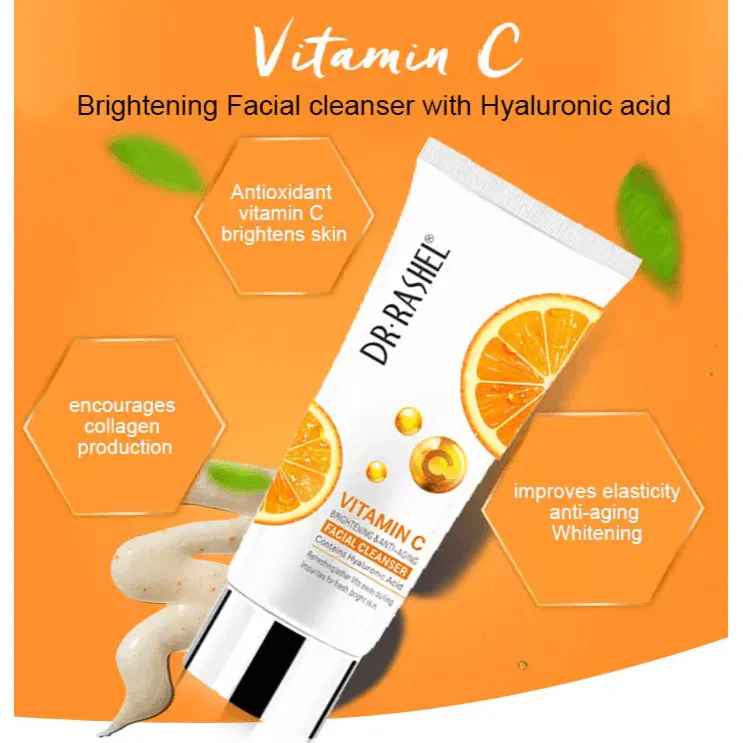 Dr.Rashel Vitamin C Brightening & Anti-Aging Facial Cleanser - 80g - Image 5