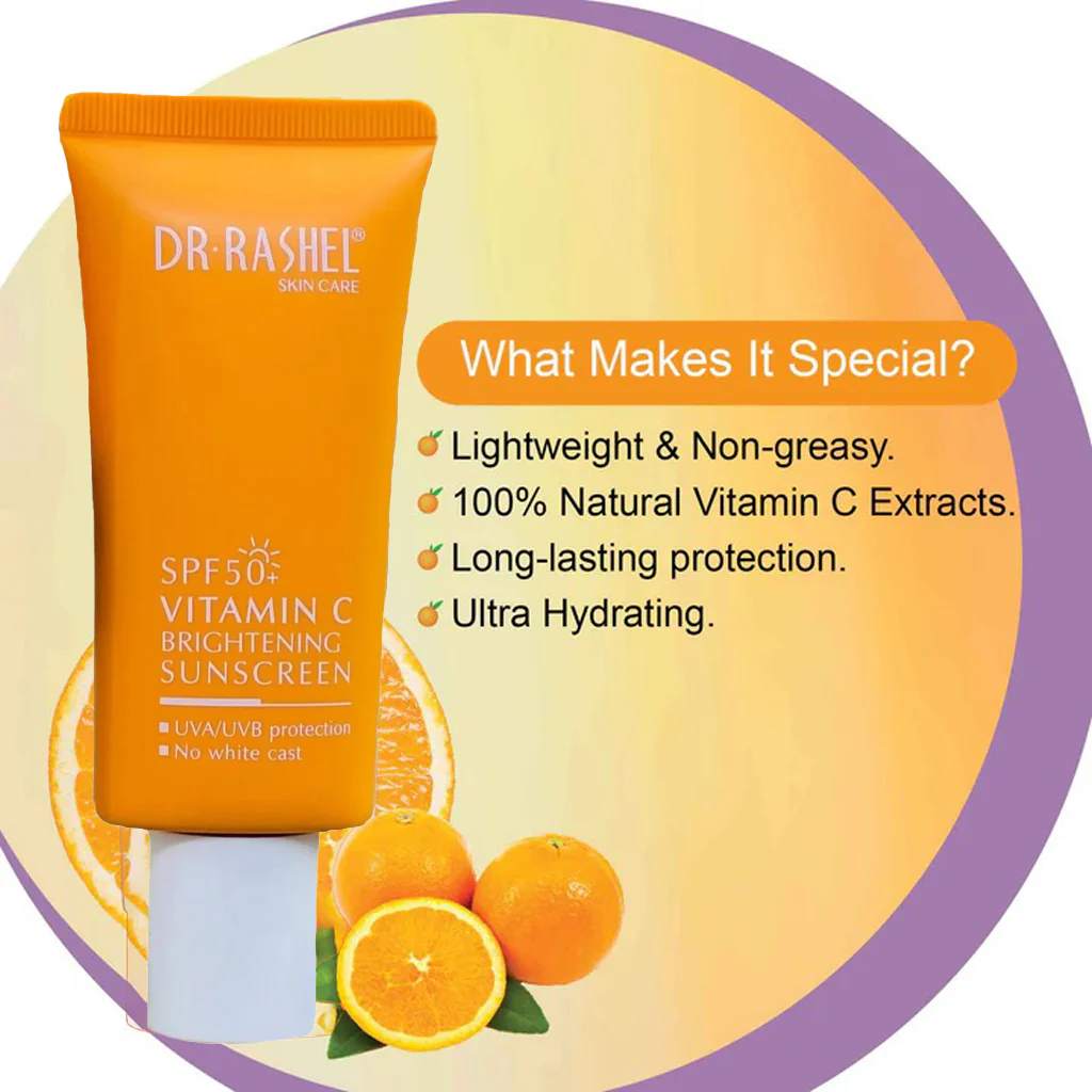 Dr. Rashel Vitamin C Brightening Sunscreen SPF 50+ - 50g - Image 6