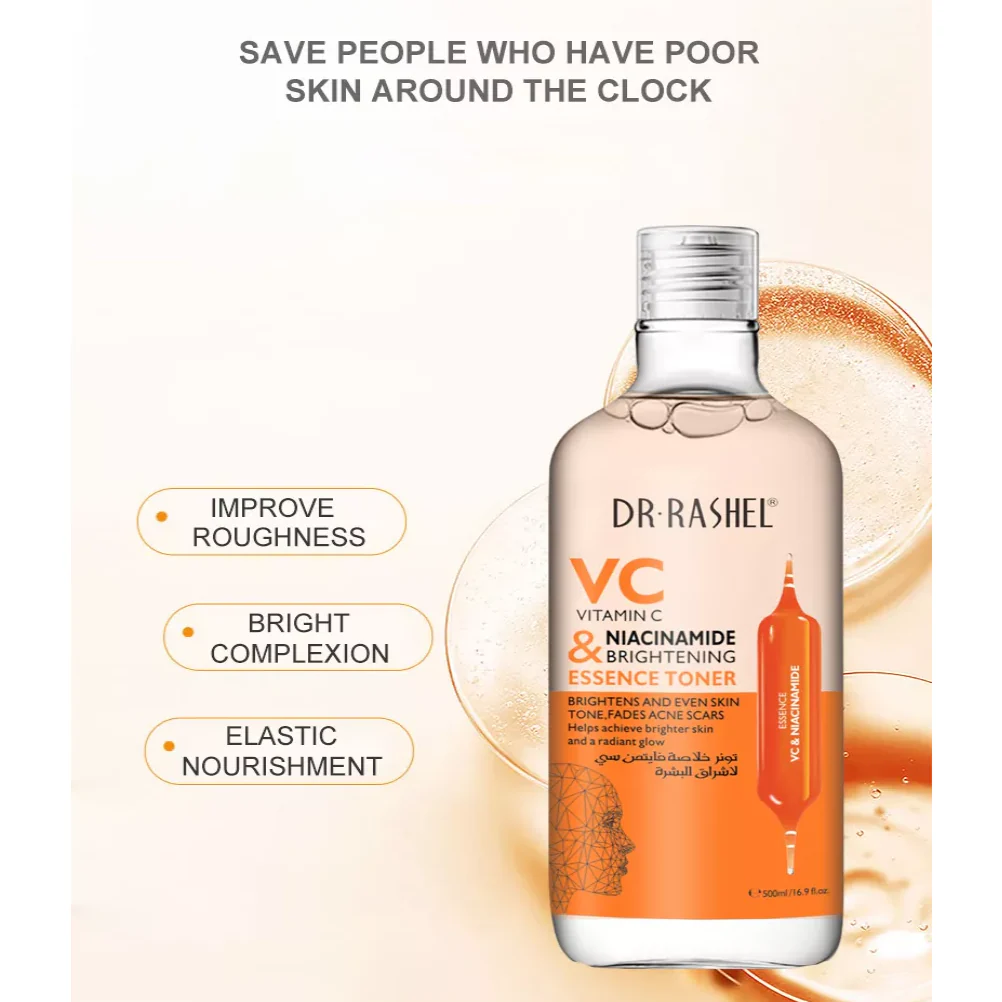 Dr.Rashel Vitamin C Niacinamide Brightening Essence Toner - 500ml - Image 6