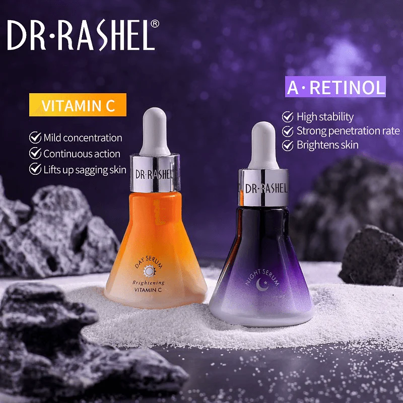 Dr.Rashel Vitamin C & Retinol Day & Night Face Serum 2 Pack - 30ml - Image 4