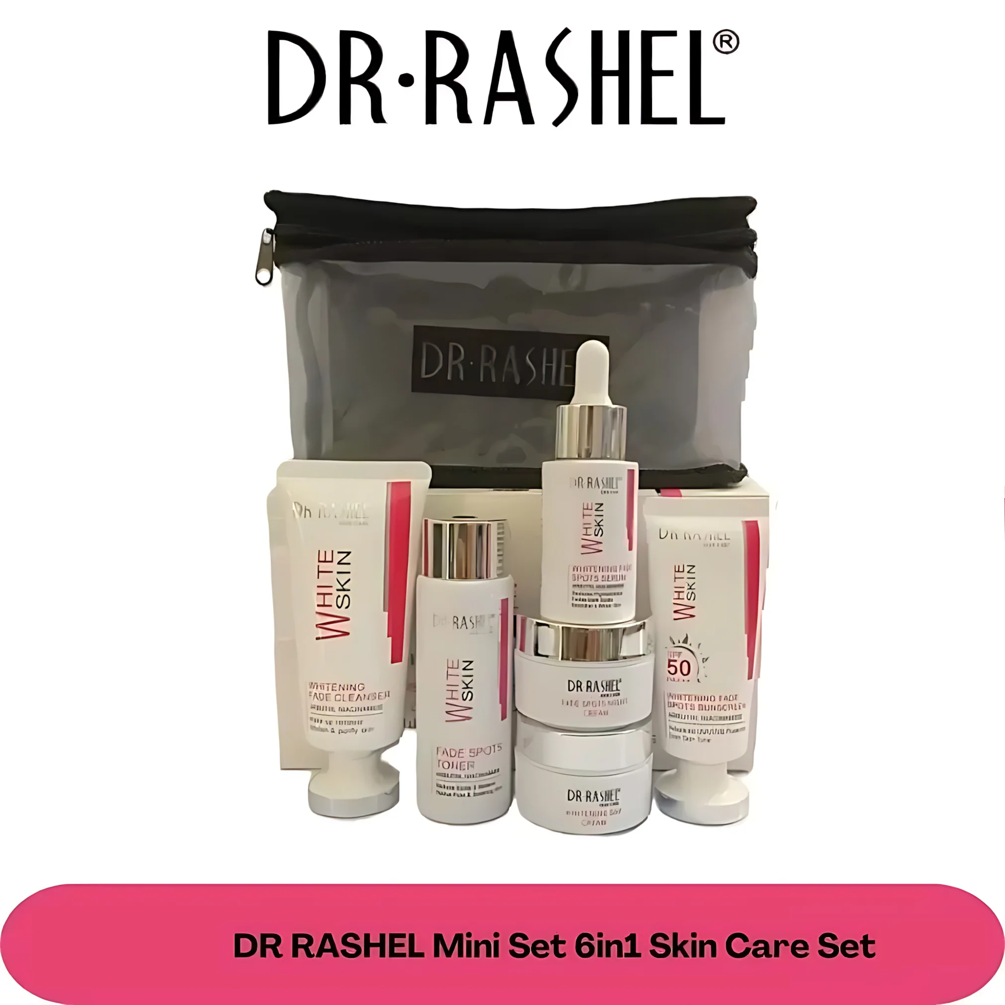 Dr. Rashel Whitening Fade Spots Skin Care Mini Set of 6 – Brightening & Dark Spot Care - Image 4