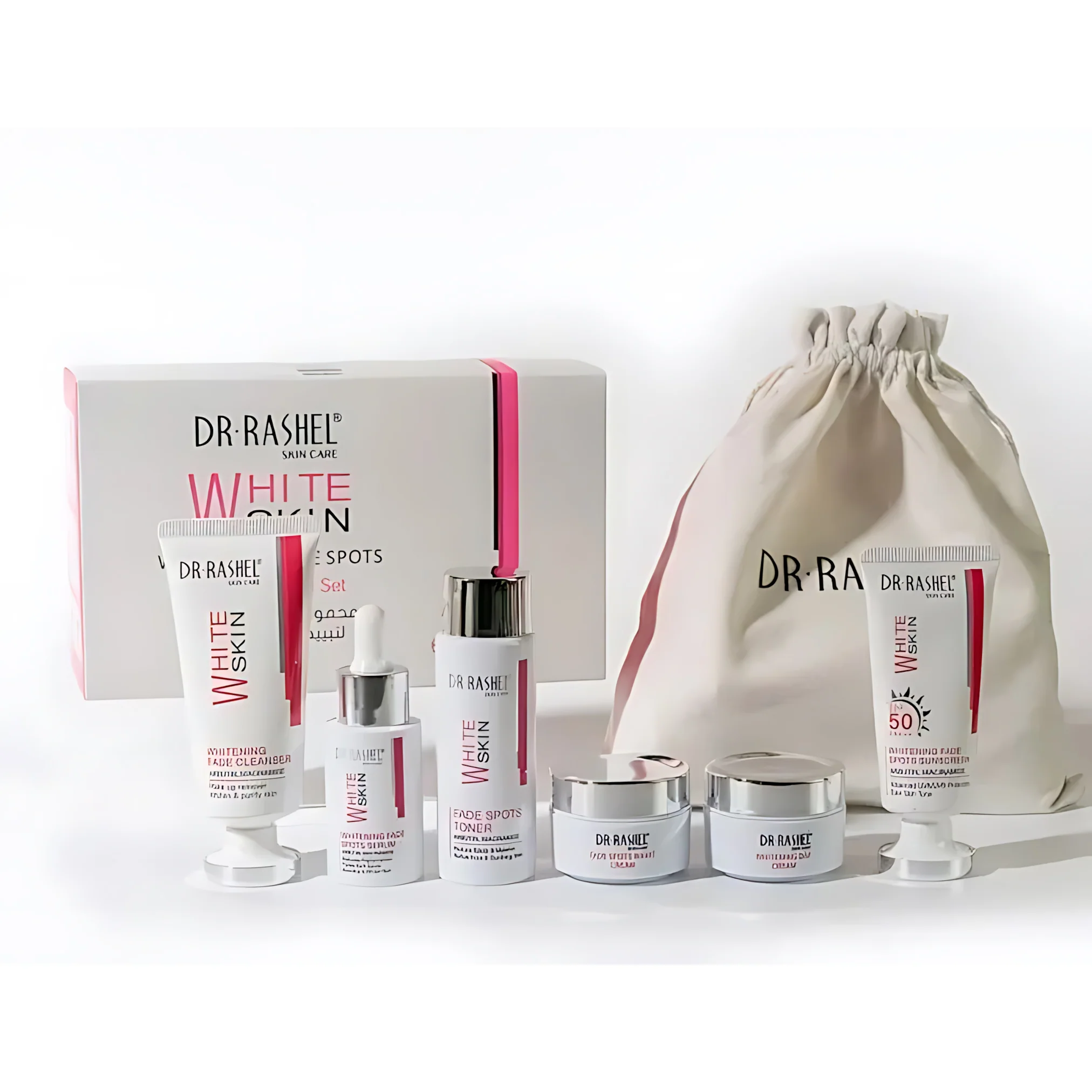 Dr. Rashel Whitening Fade Spots Skin Care Mini Set of 6 – Brightening & Dark Spot Care - Image 7
