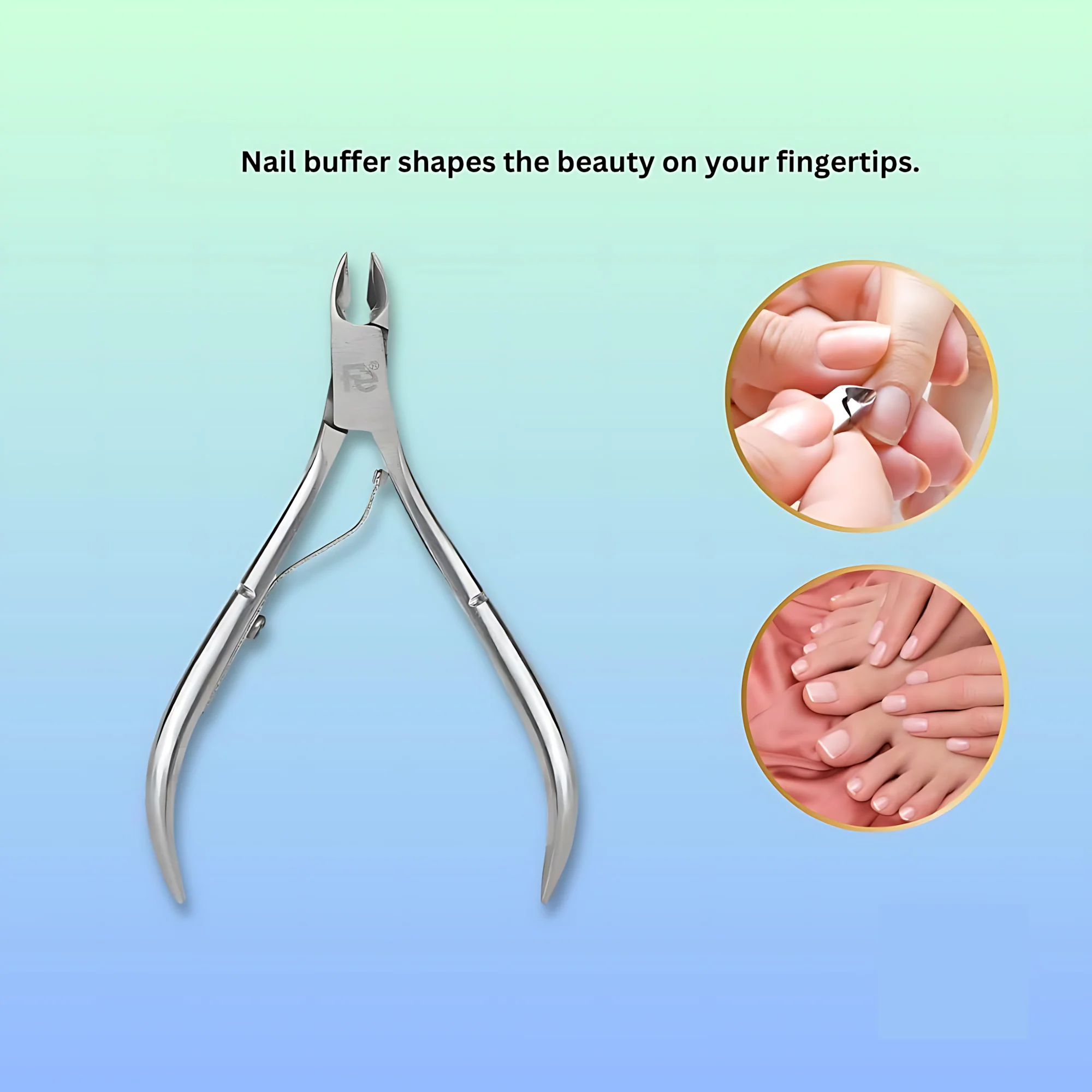 DX Nails Professional Cuticle Nipper – Pre-Sharpened Stainless Steel - Image 5