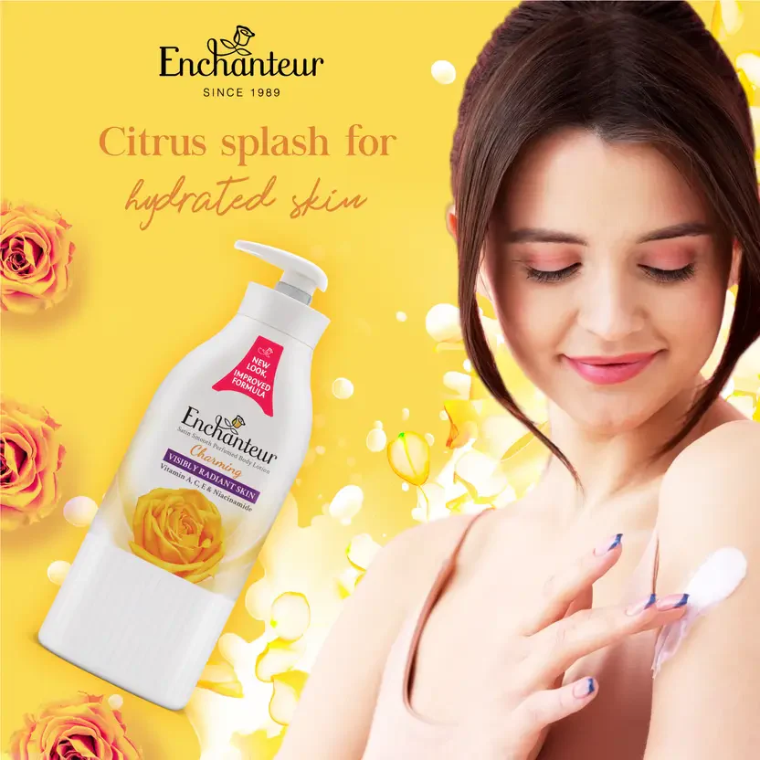 Enchanteur Charming Satin Smooth Perfumed Body Lotion - 500ml - Image 5
