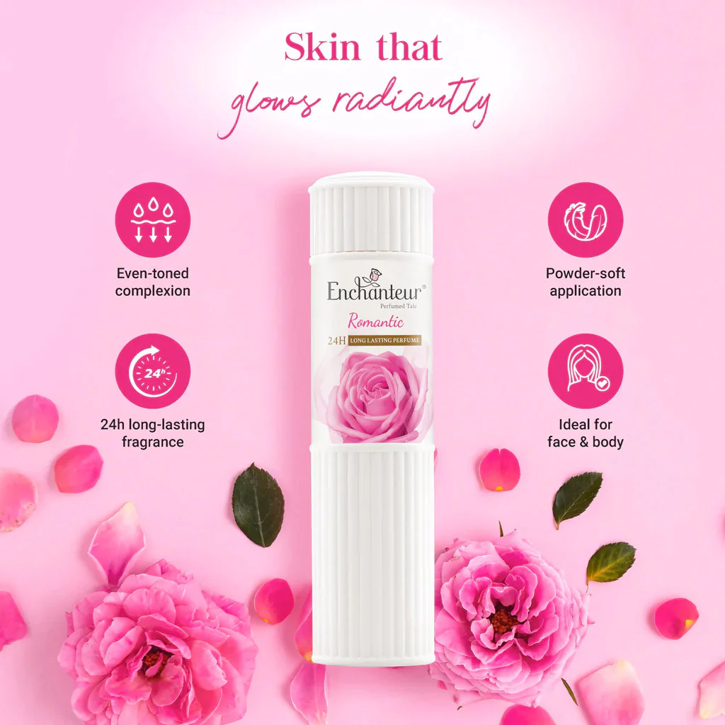 Enchanteur Romantic Perfumed Talc – 125g - Image 8