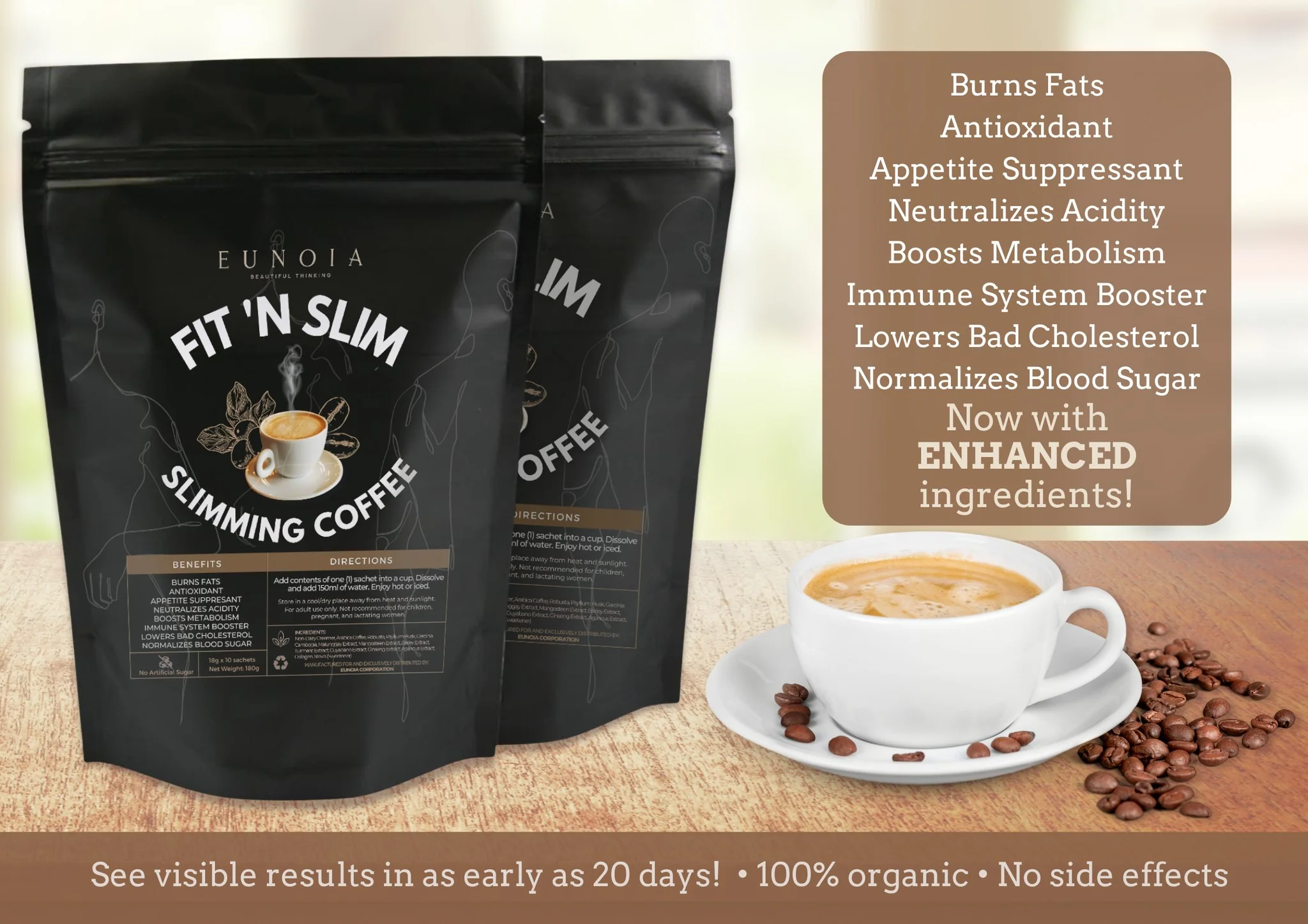 EUNOIA Fit'n Slim Slimming Coffee - Image 5
