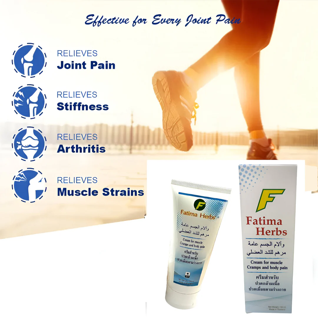 Fatima Herbs Cream for Muscle Cramps & Body Pain - 150ml - Image 5