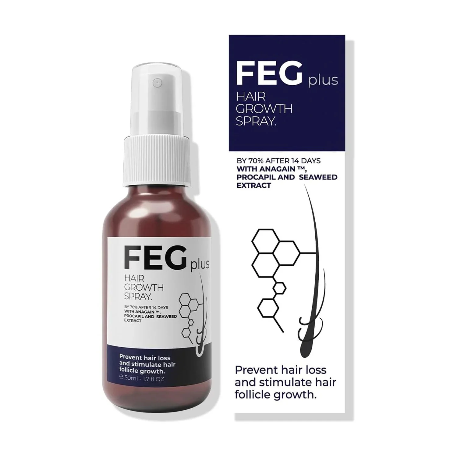 FEG Plus Hair Growth Spray – 50ml - Image 8