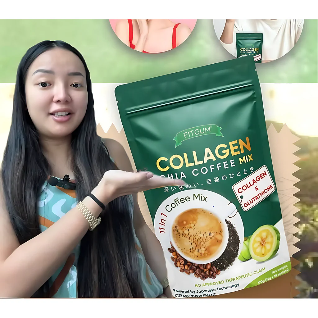 Fitgum Collagen Chia 11-in-1 Shape Coffee Mix - 5 Pcs Combo Pack - Image 12