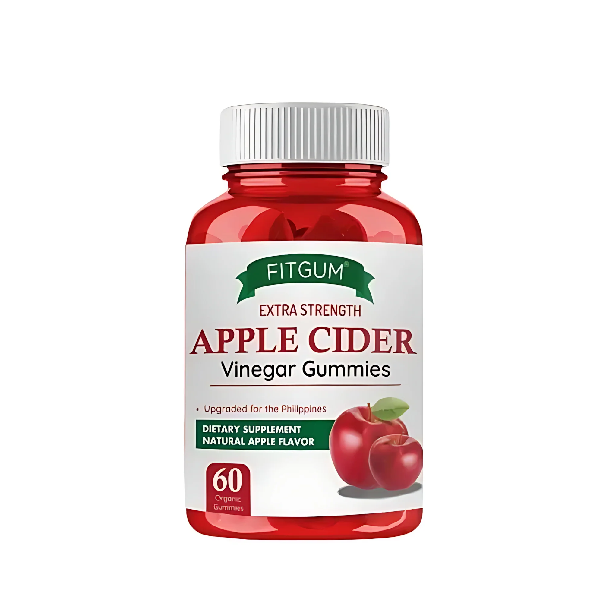 Fitgum Extra Strength Apple Cider Vinegar Gummies – 60 Organic Gummies - Image 11