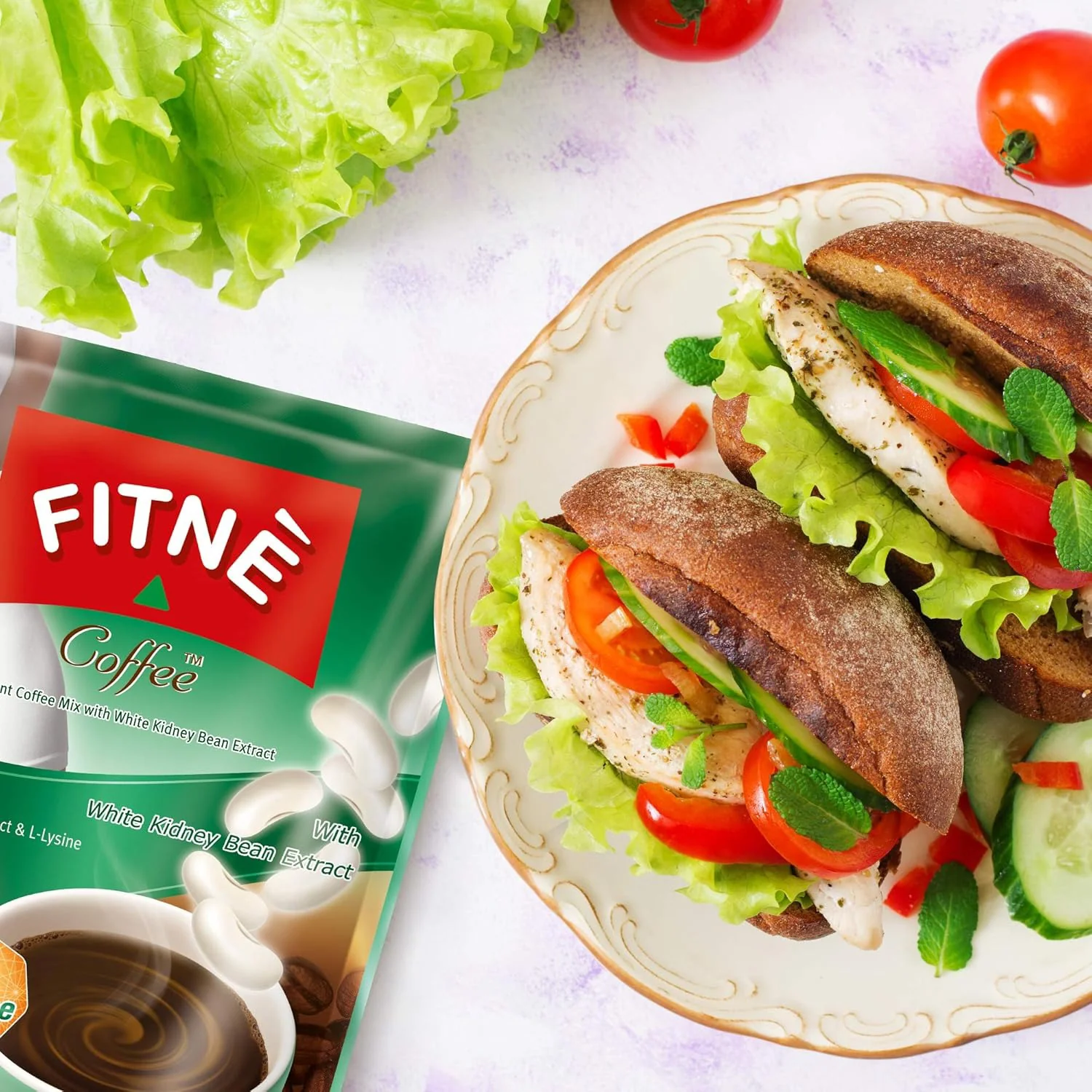 FITNE Instant Coffee Mix With White Kidney Bean Extract - 15gm × 10 Sachets - Image 7