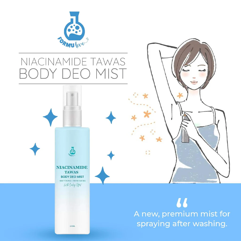Formulove Niacinamide Tawas Body Deo Mist – 100ml - Image 6