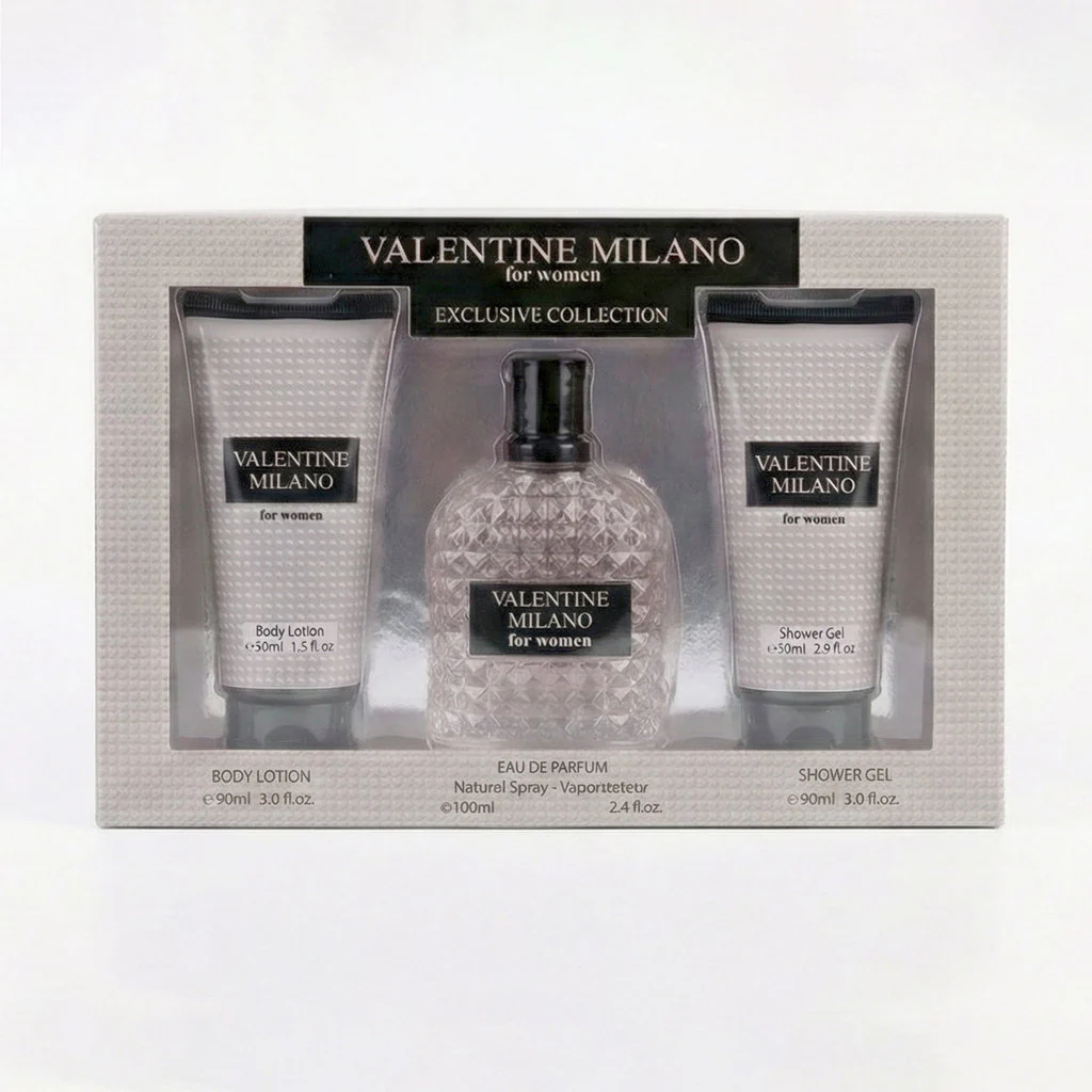 Fragrance Couture Valentine Milano For Women – 3 Piece Gift Set - Image 3