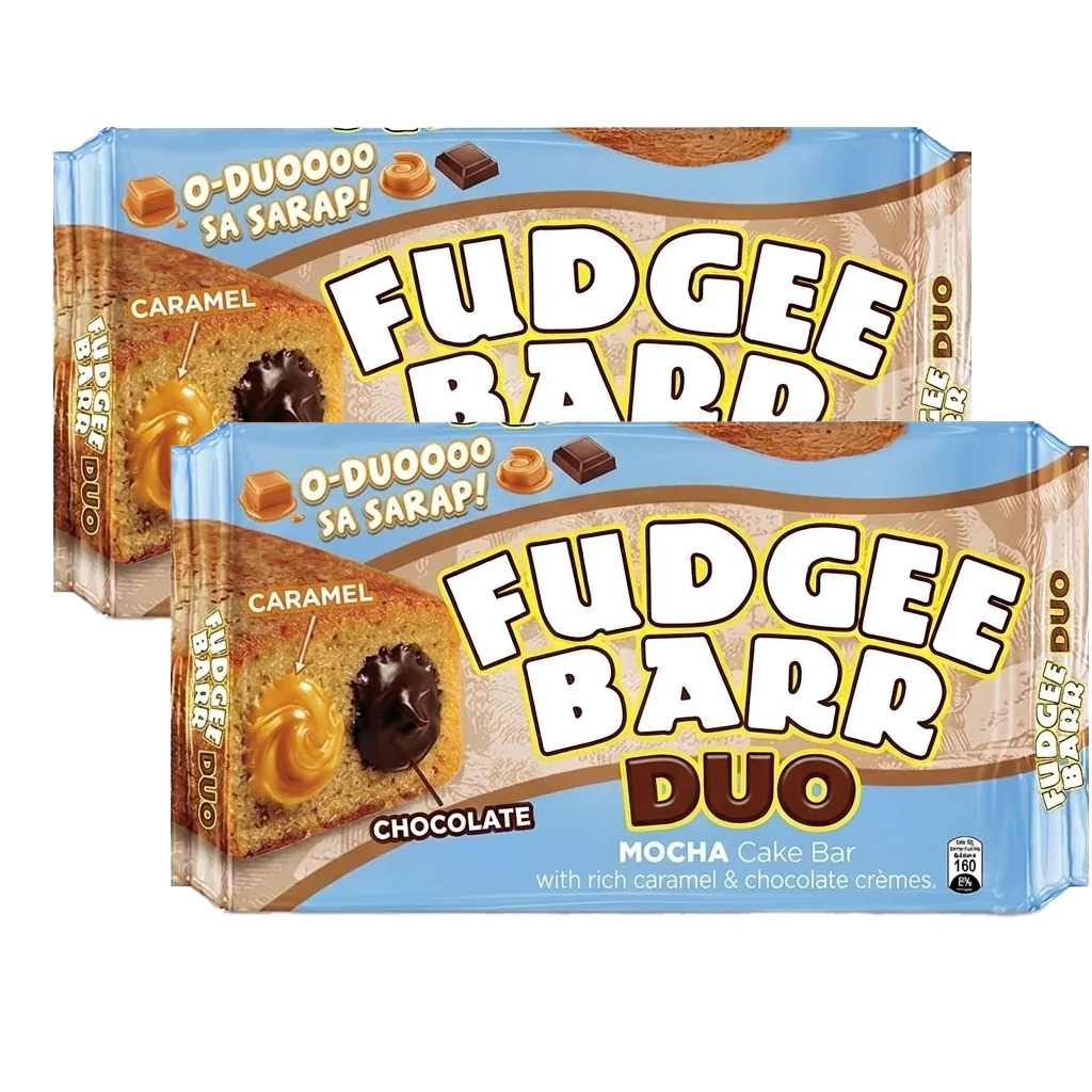 Fudgee Barr Mocha Cake with Vanilla Filling  Pack of 10 x 39g | Buy 1 Get 1 Offer - Image 2