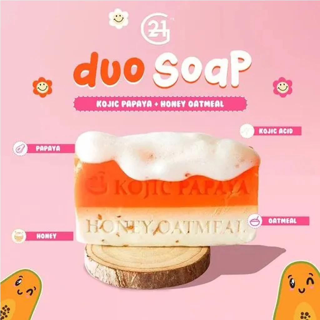 G21 Kojic Papaya Honey Oatmeal Whitening Soap – 60g - Image 12