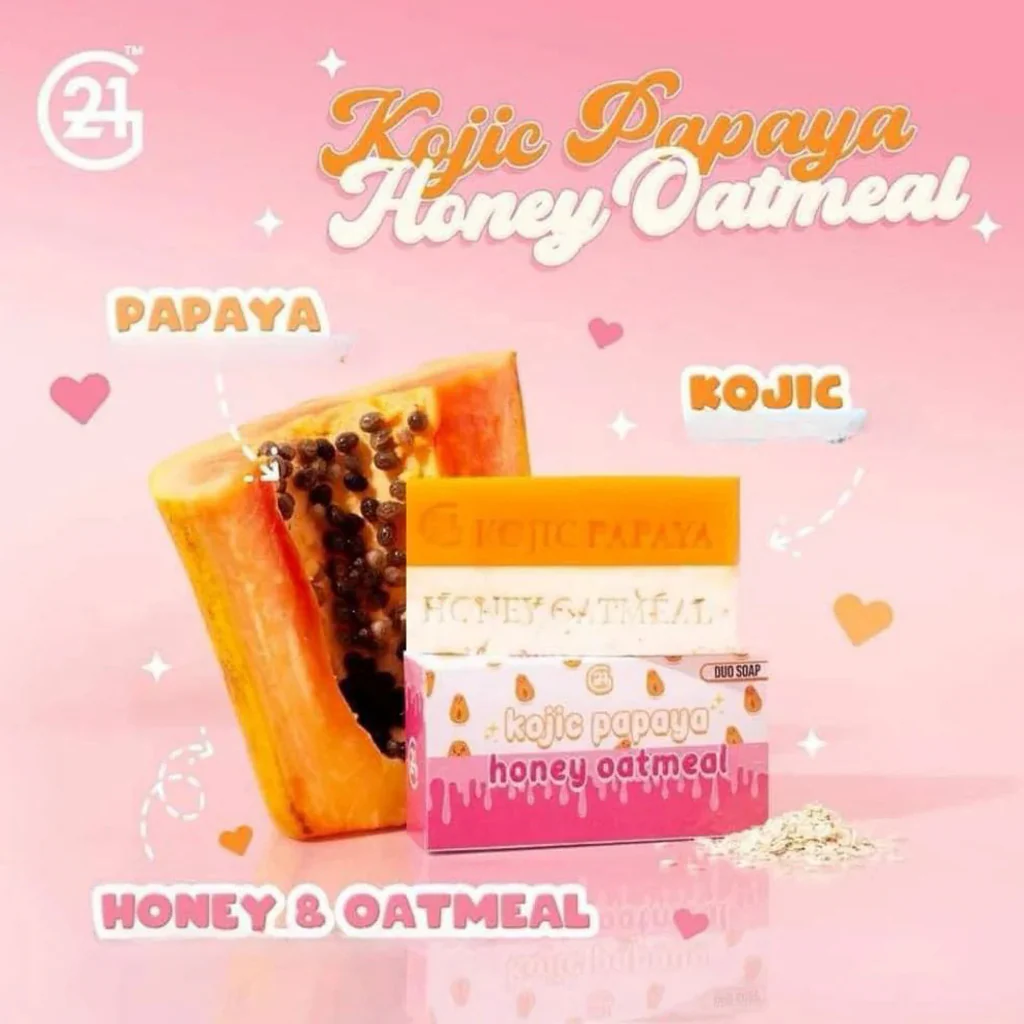 G21 Kojic Papaya Honey Oatmeal Whitening Soap – 60g - Image 13