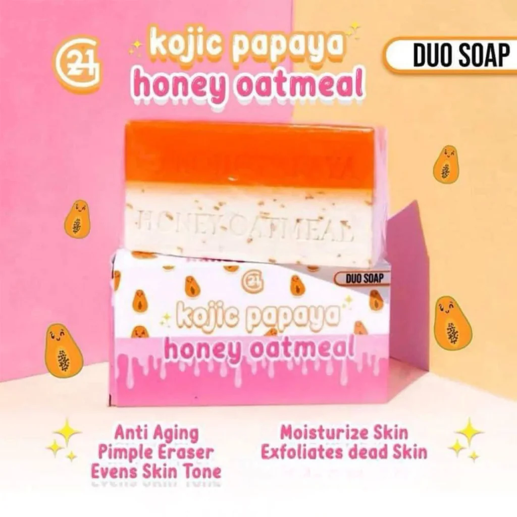 G21 Kojic Papaya Honey Oatmeal Whitening Soap – 60g - Image 15