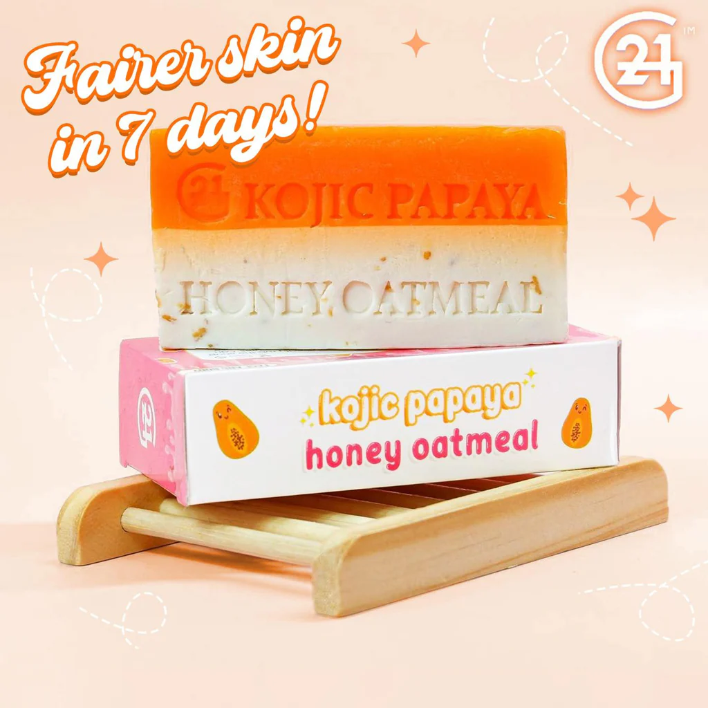 G21 Kojic Papaya Honey Oatmeal Whitening Soap – 60g - Image 16