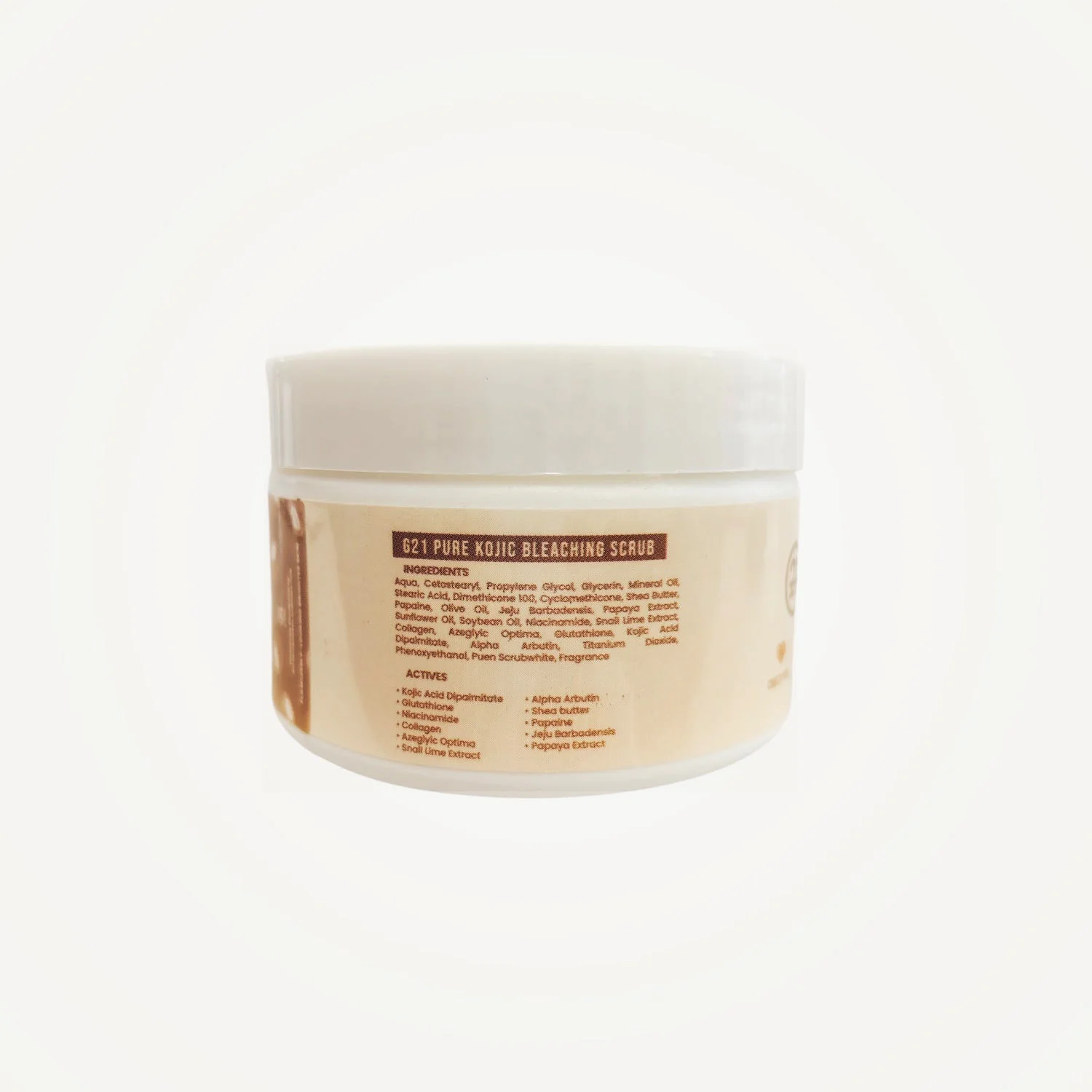 G21 Pure Kojic Bleaching Scrub – Milky Shea Butter (300g) - Image 2