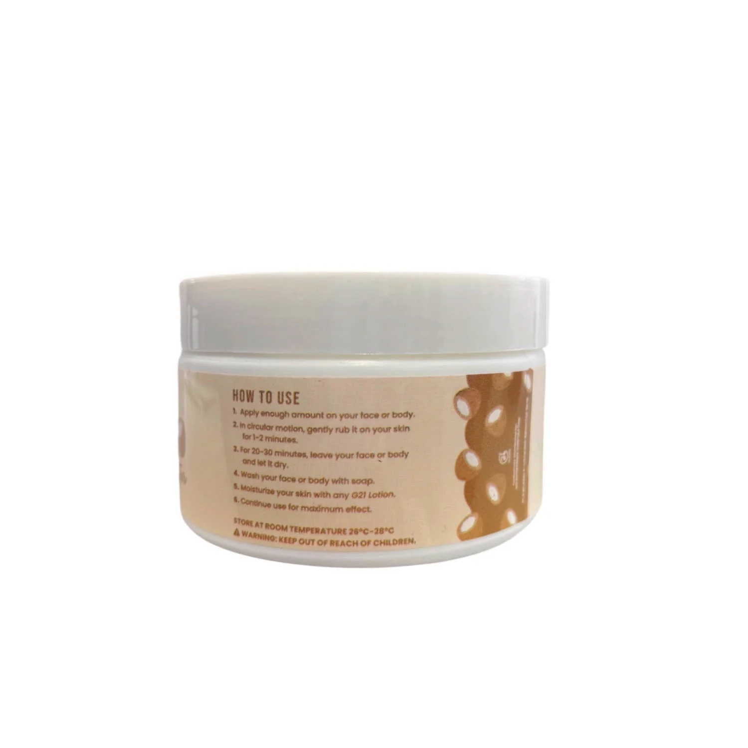 G21 Pure Kojic Bleaching Scrub – Milky Shea Butter (300g) - Image 3