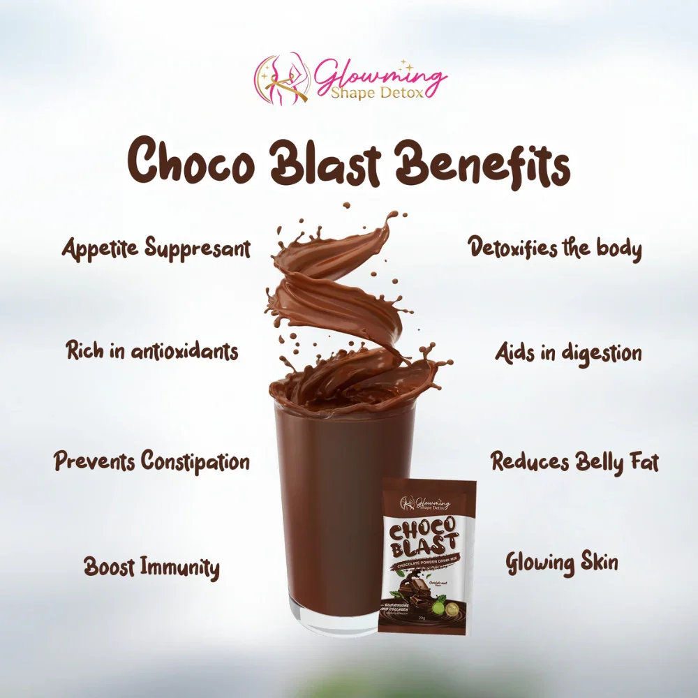 Glowing Shape Choco Blast Chocolate Powder Drink Mix – 200g (10 sachets x 20g) - Image 2