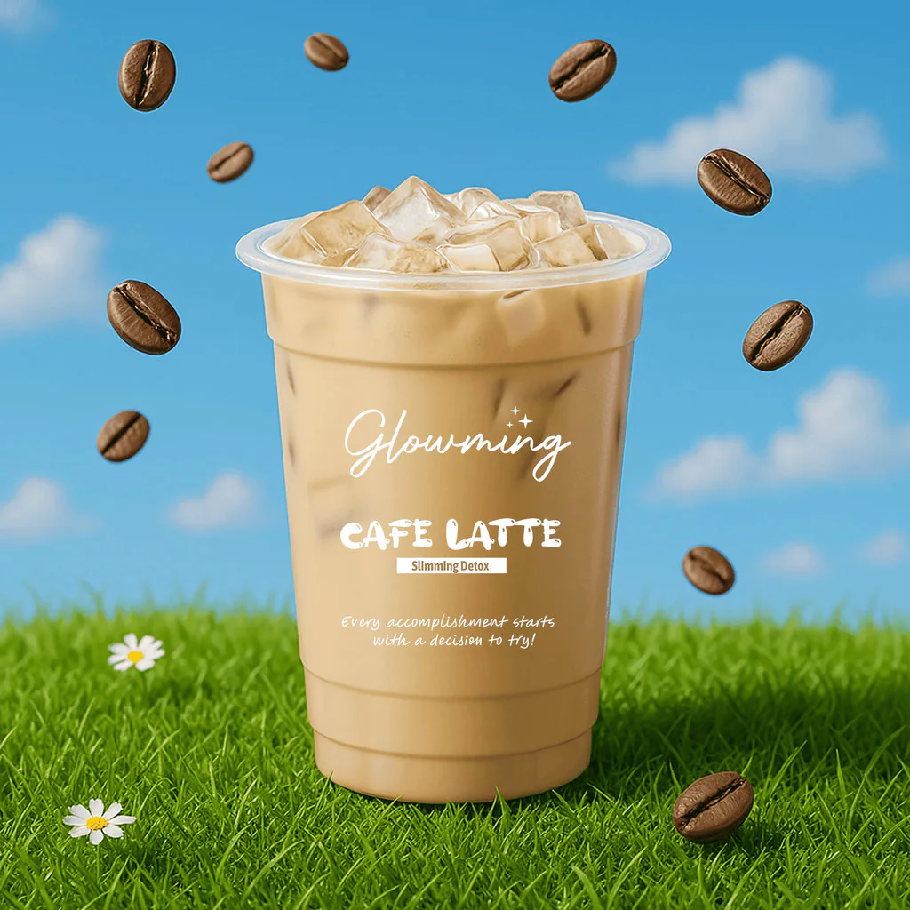Glowming Cafe Latte Coffee Powder Drink Mix – 200g - Image 2