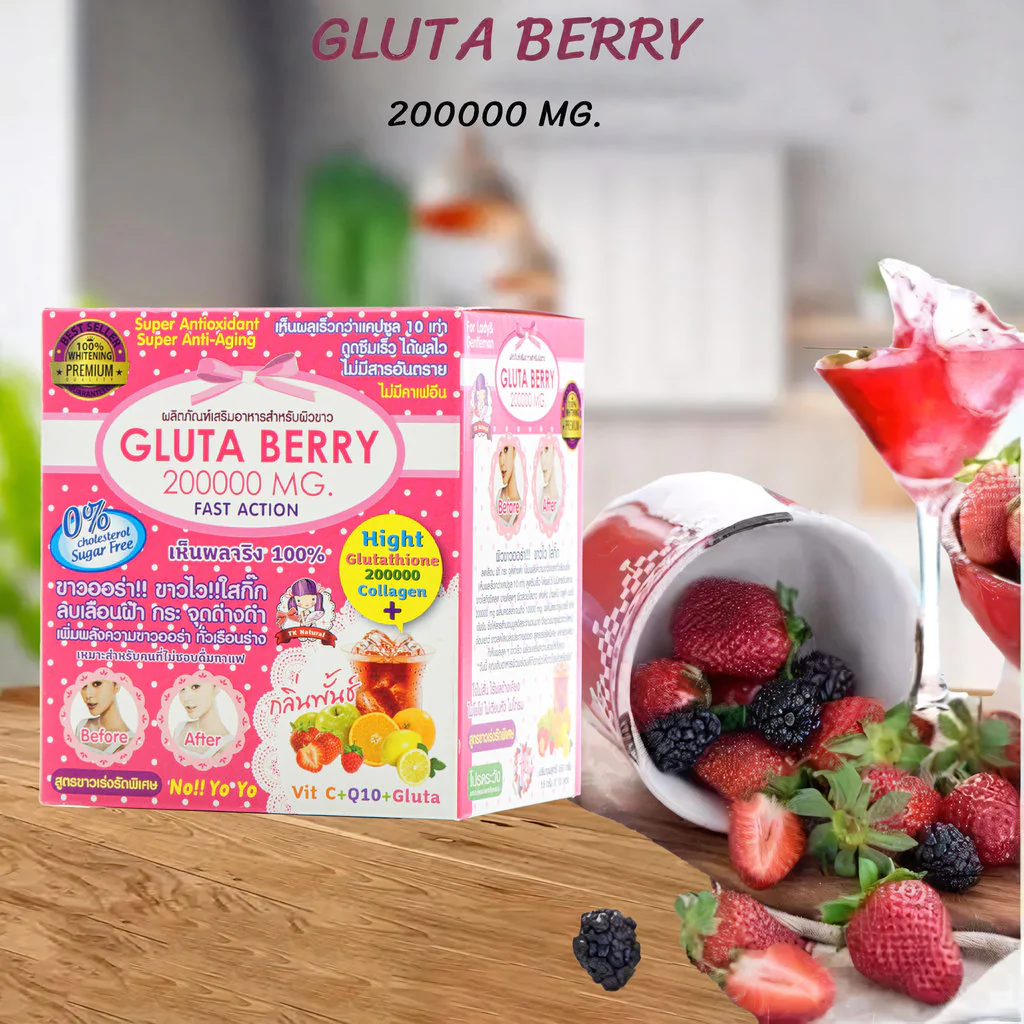 Gluta Berry 200,000mg Beauty Drink - 10 Sachets (3 Pcs Combo) - Image 14