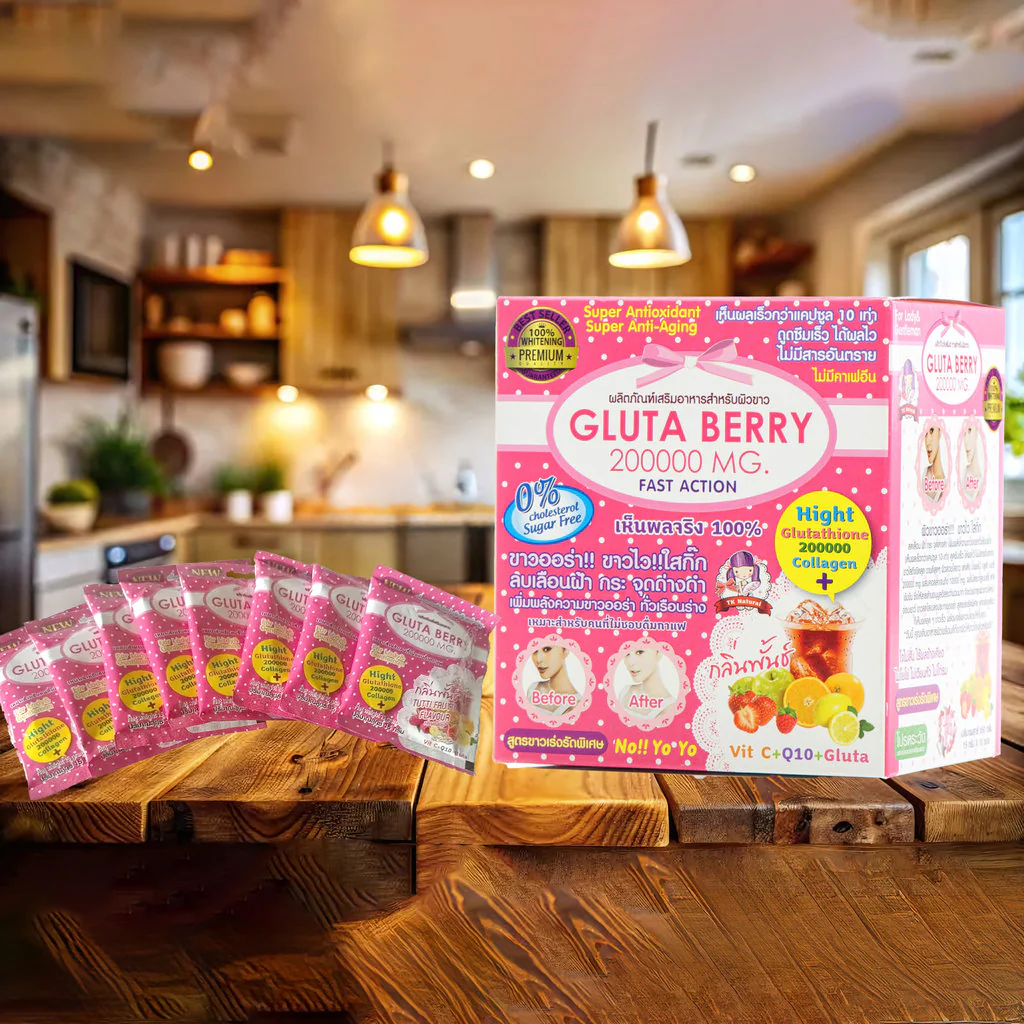 Gluta Berry 200,000mg Beauty Drink - 10 Sachets (3 Pcs Combo) - Image 4