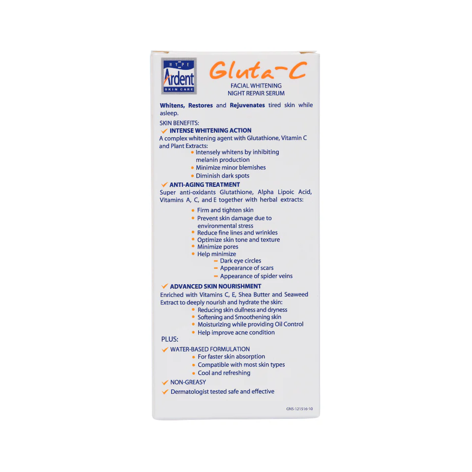 Gluta-C Intense Whitening Facial Night Serum 30ml - Image 5