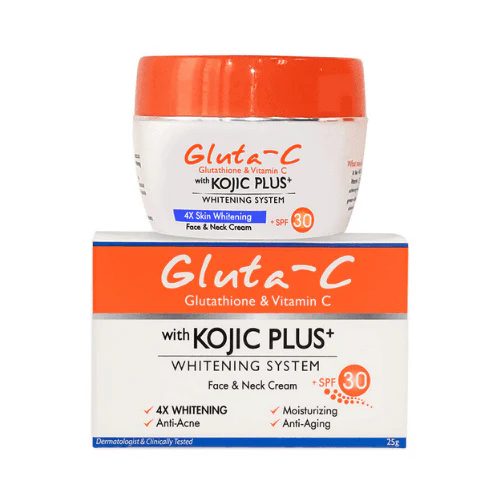 Gluta-C with Kojic Plus+ Face and Neck Cream + SPF30 25g