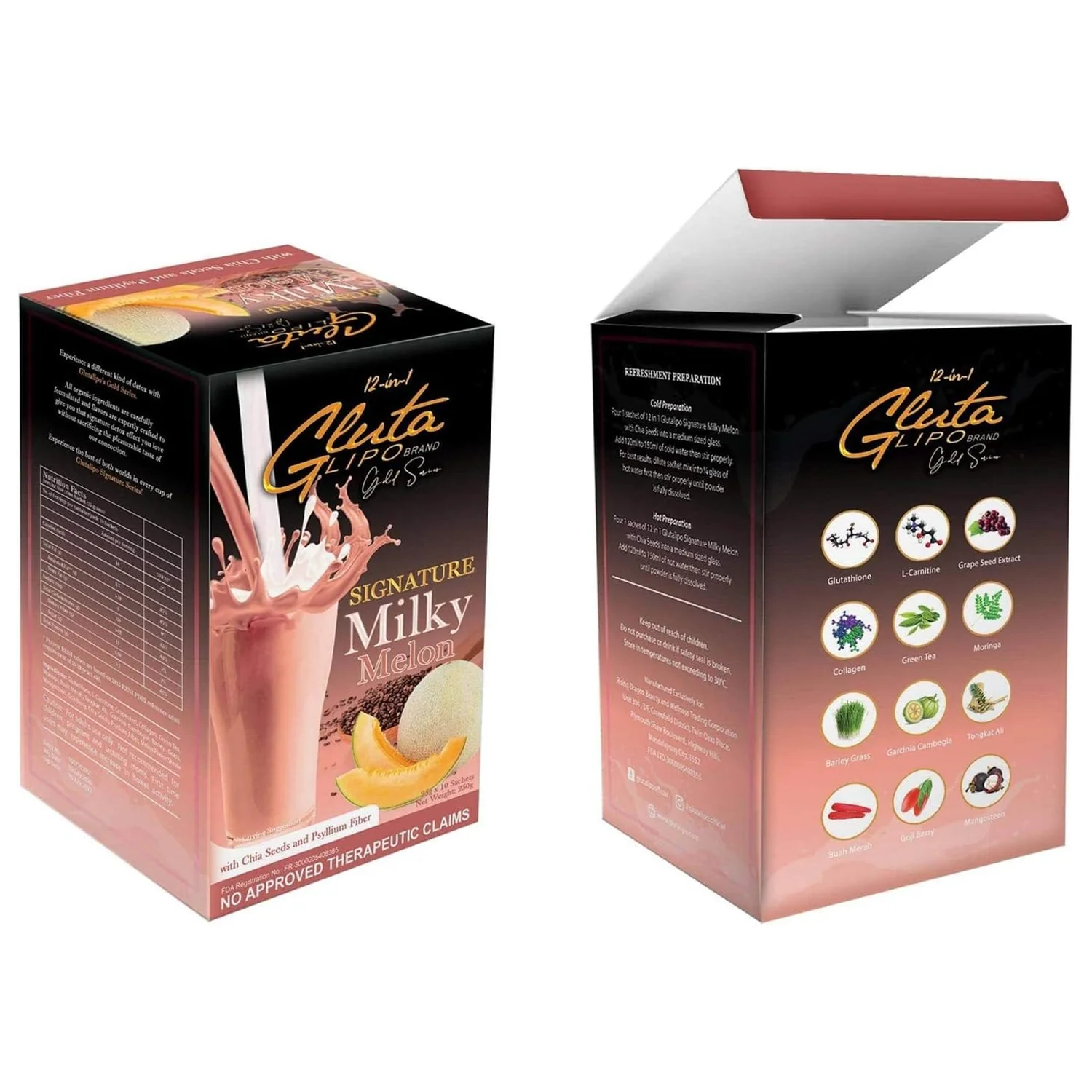 Gluta Lipo 12 In 1 Signature Milky Melon - 250g - Image 6