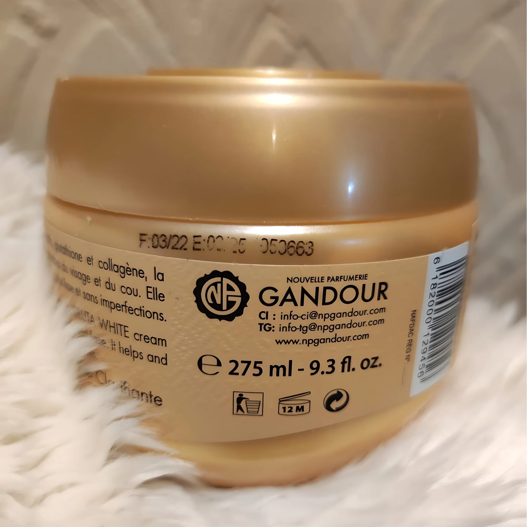 Gluta White Glutathione & Collagen Brightening Cream - 275ml - Image 5