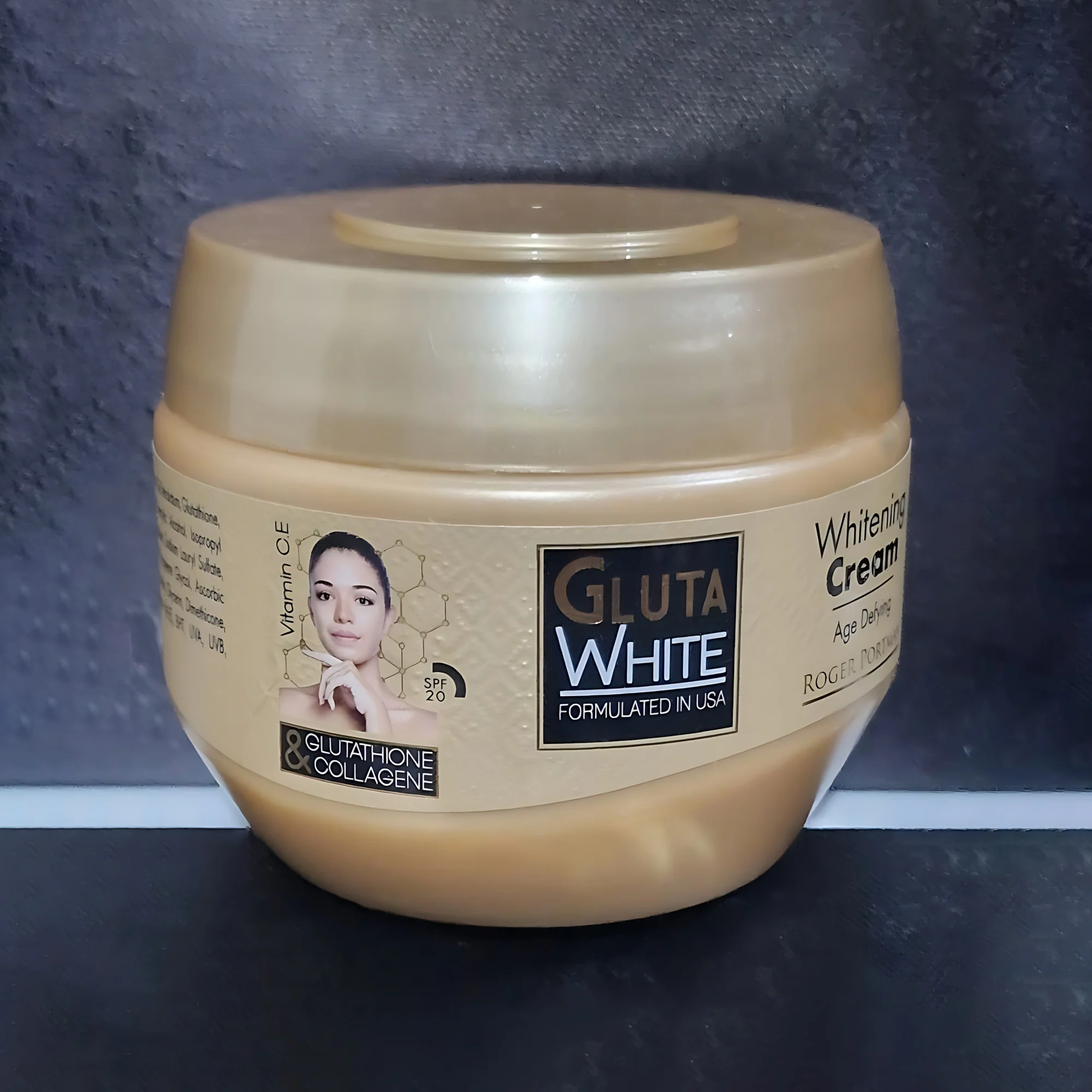 Gluta White Glutathione & Collagen Brightening Cream - 275ml - Image 9