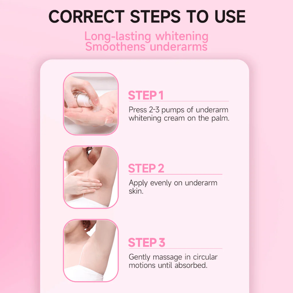 Gmeelan Sakura Gluta Brightening Underarm Cream - 30g - Image 7