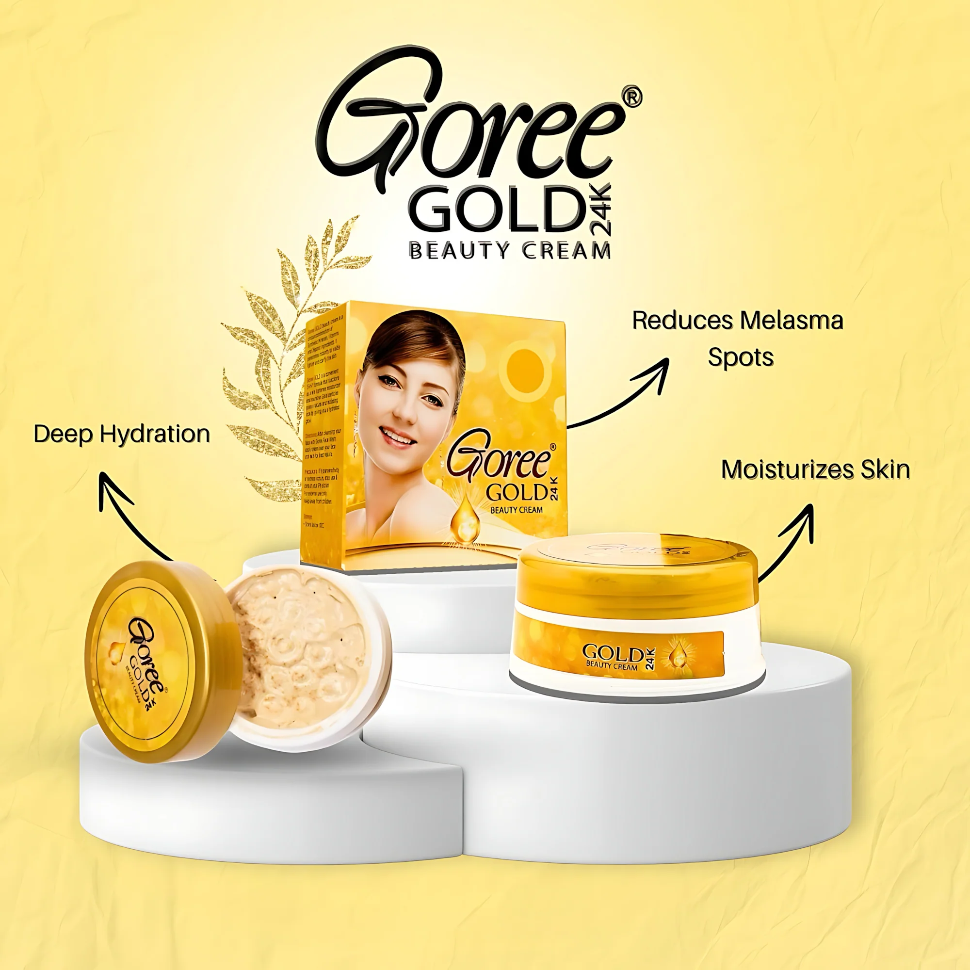 Goree Gold 24k Beauty Cream - 17gm - Image 10