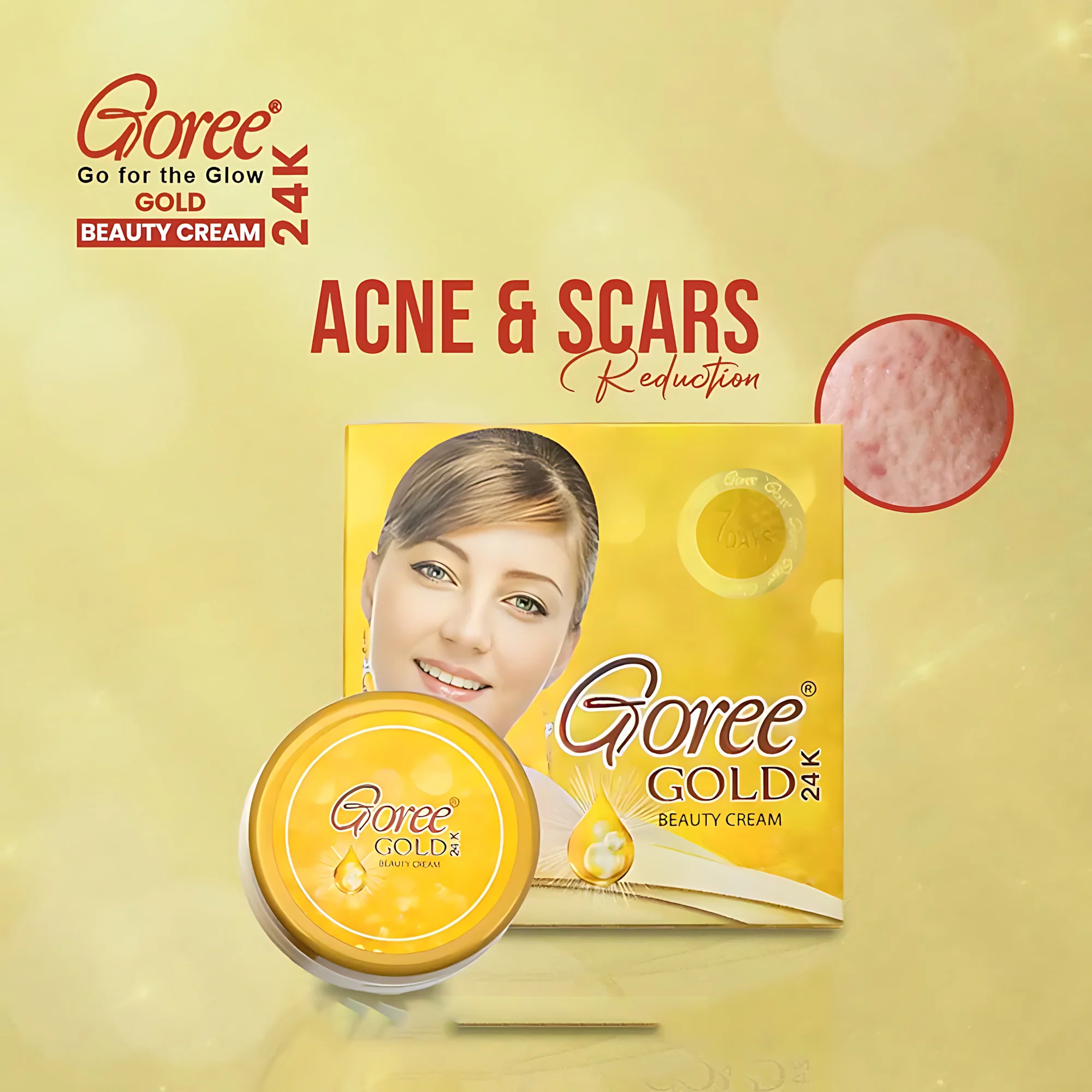 Goree Gold 24k Beauty Cream - 17gm - Image 4