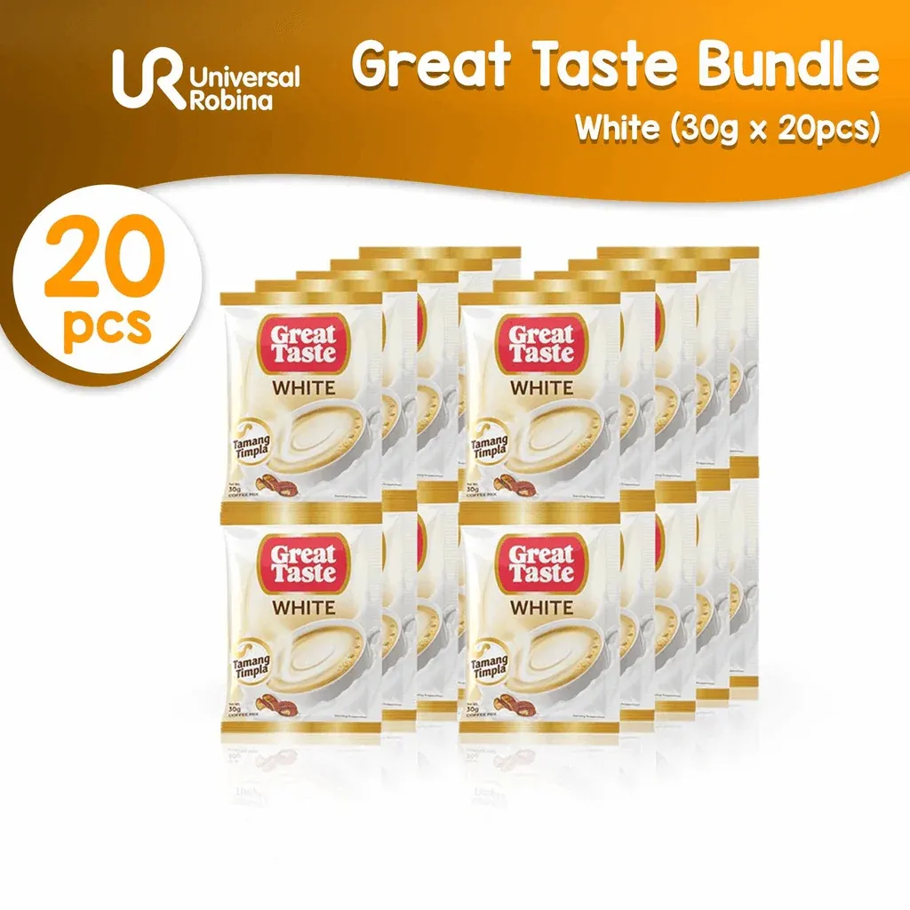 Great Taste 3-in-1 White Coffee Mix - 10 Sachets × 30g ( 1+1 ) Offer