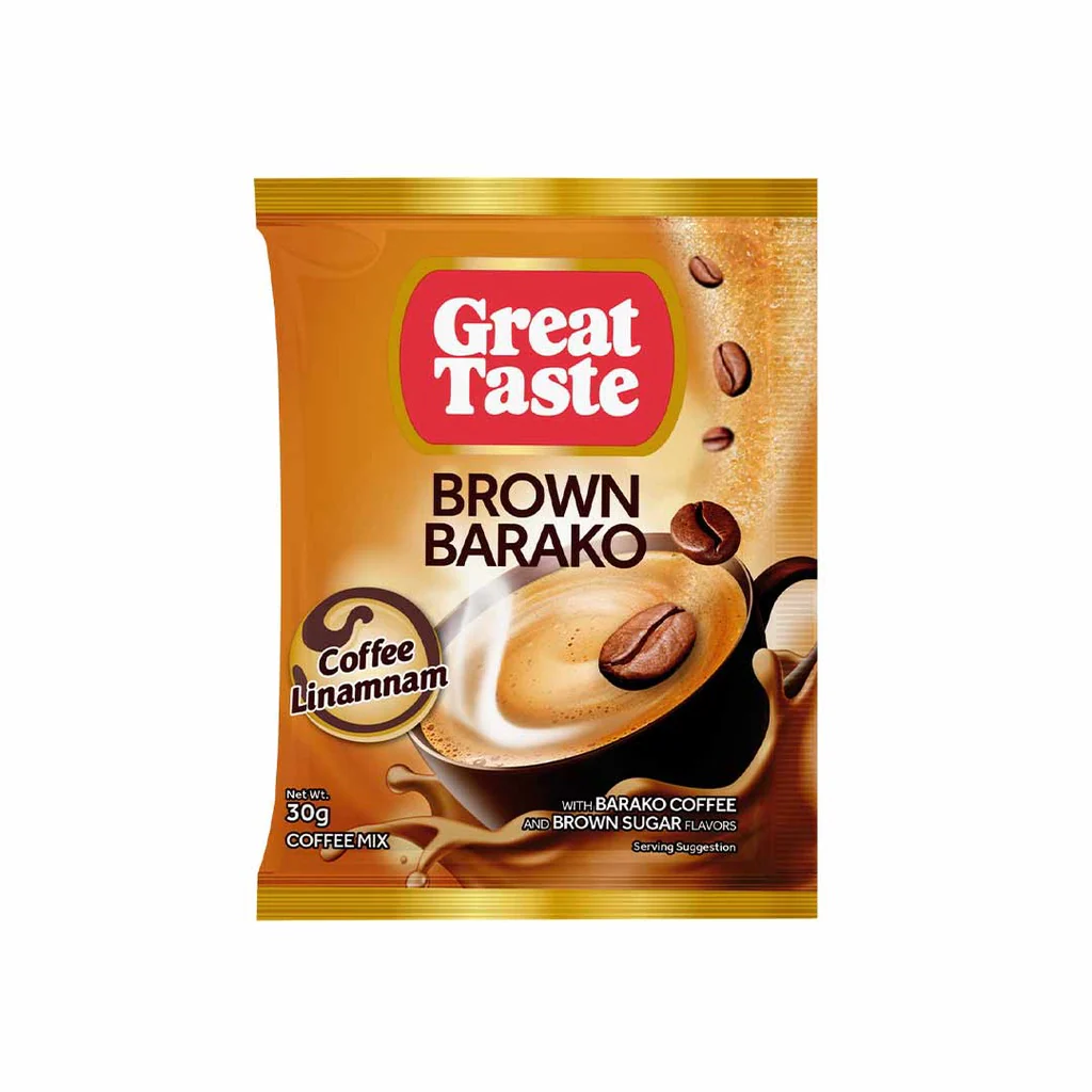Great Taste Brown Barako Coffee Mix - 30g X 10 Sachets - Image 3