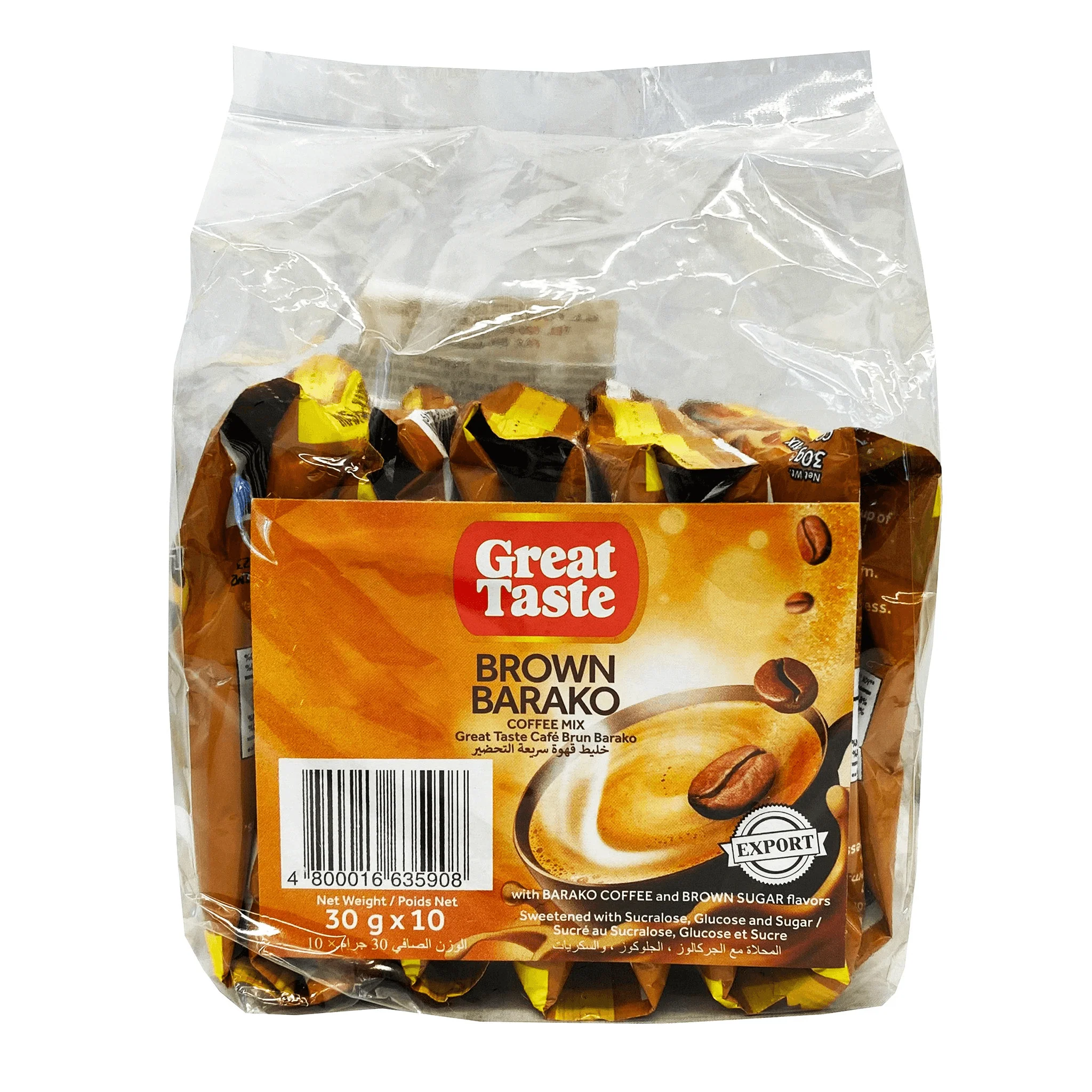 Great Taste Brown Barako Coffee Mix - 30g X 10 Sachets - Image 5