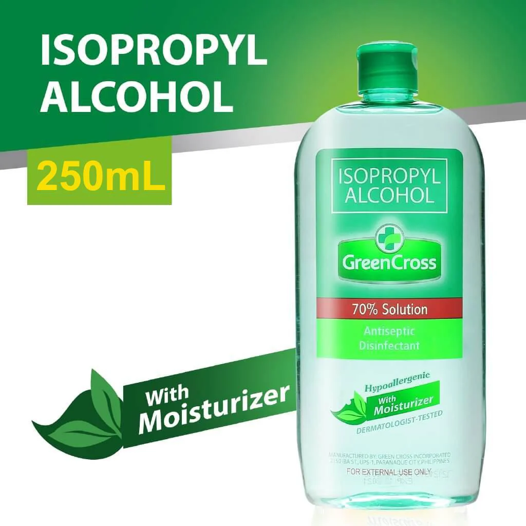 Green Cross Isopropyl Alcohol Solution With Moisturizer, 250ml