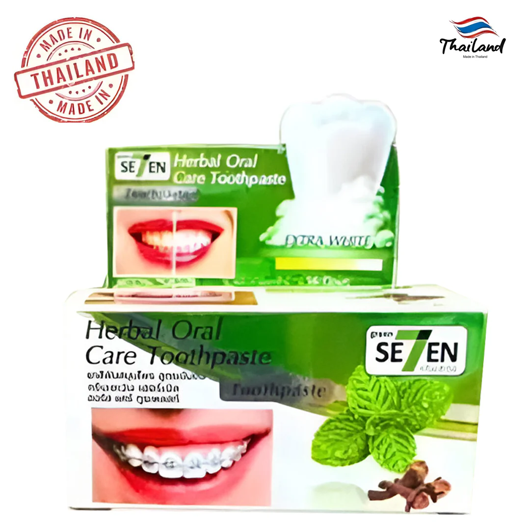 GREEN SE7EN Herbal Oral Care Whitening Toothpaste – 25g - Image 3