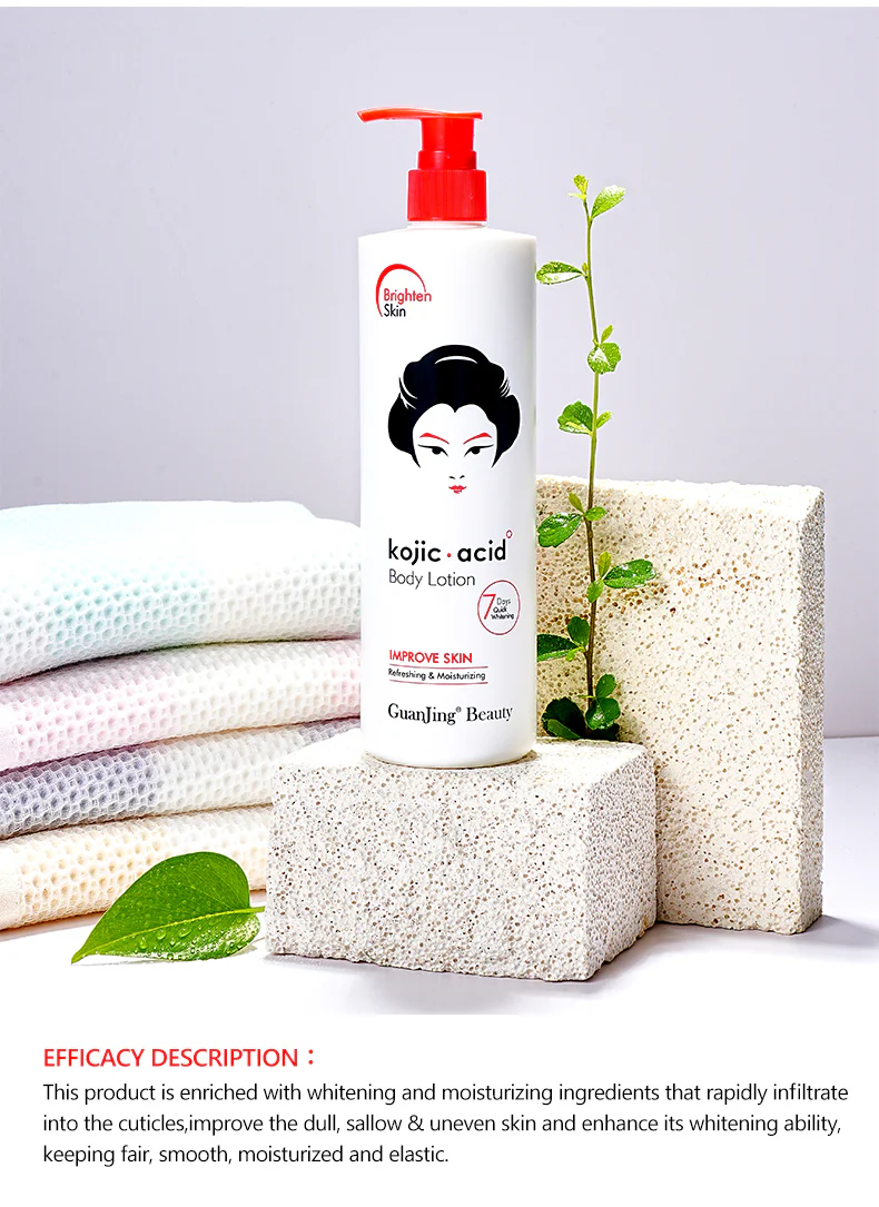 Guanjing Beauty Kojic Acid Moisturizing Body Lotion – 480g (2-Pack Combo) - Image 6