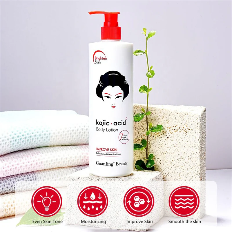 Guanjing Beauty Kojic Acid Moisturizing Body Lotion – 480g (2-Pack Combo) - Image 7