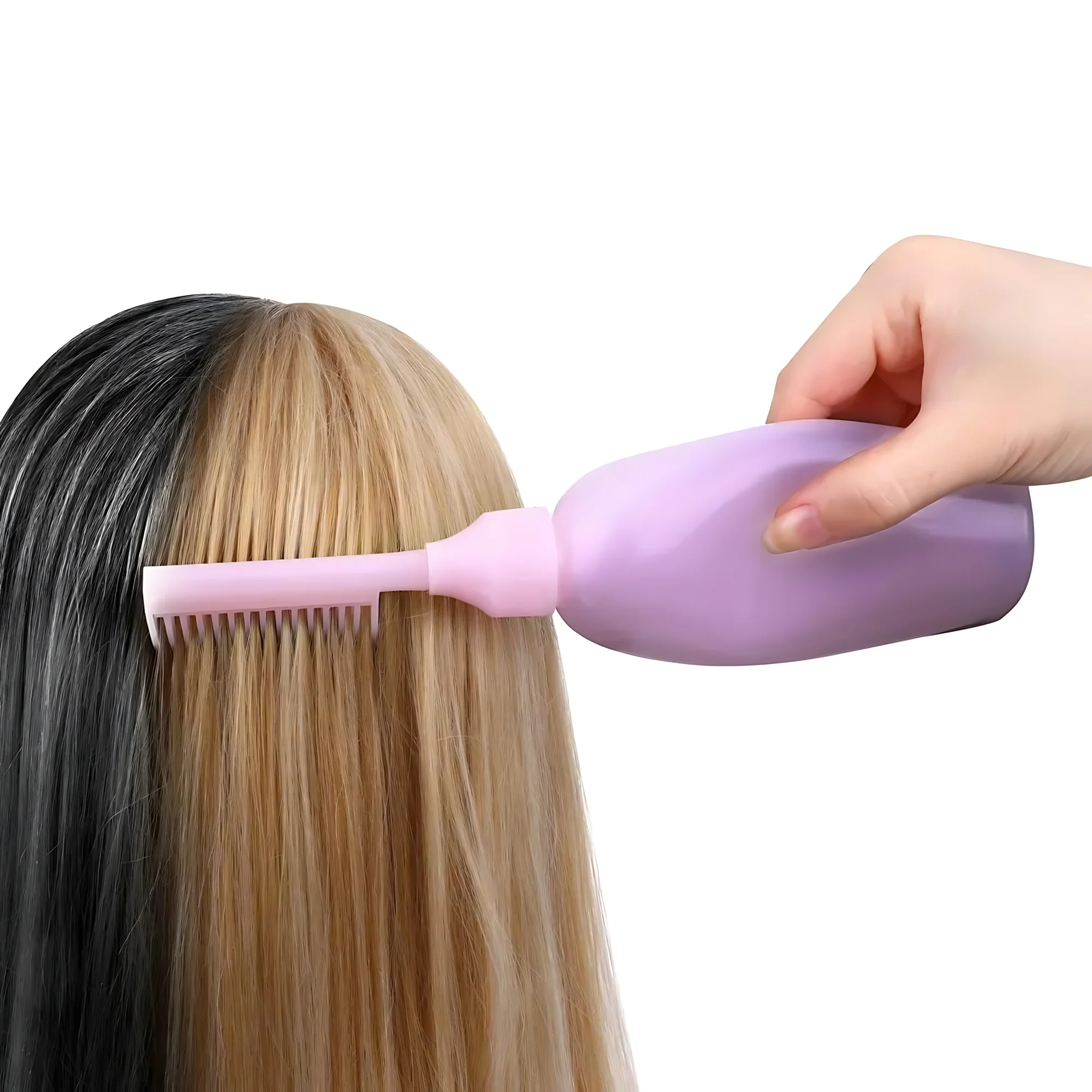 Hair Dye or Oil Applicator Bottle with Root Comb - Image 7
