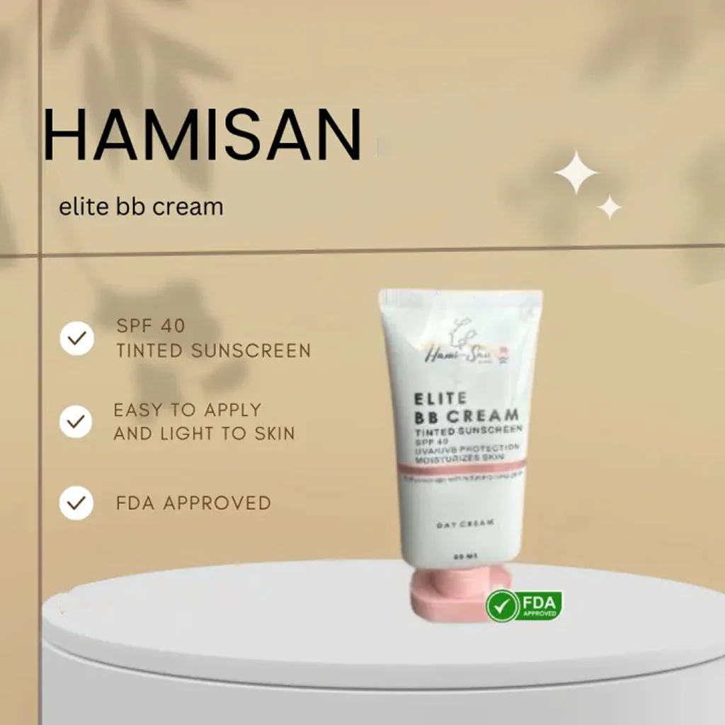 HamiSan ELITE BB CREAM – Tinted Sunscreen Day Cream with SPF 40 (50ml) - Image 5