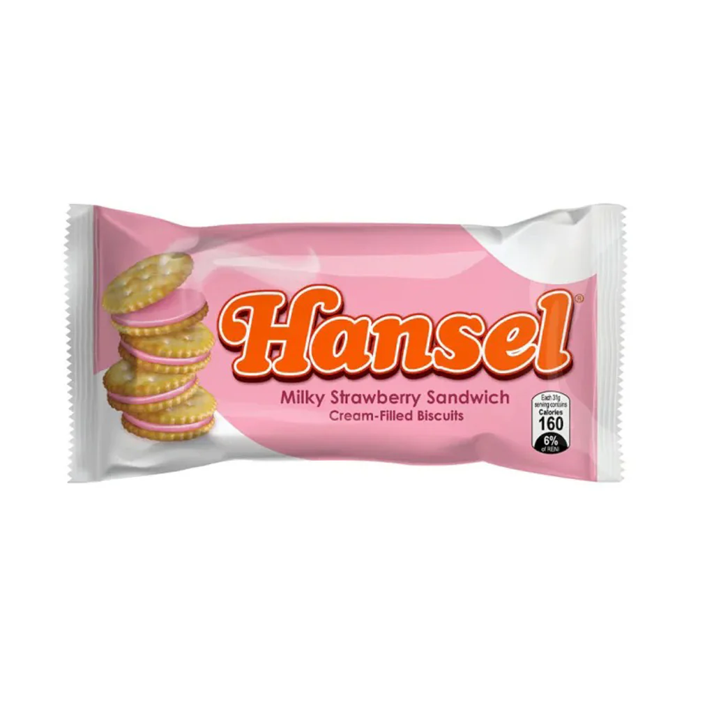 Hansel Milky Strawberry Sandwich Cream-Filled Biscuits  | 10 Pieces (310g) - Image 4