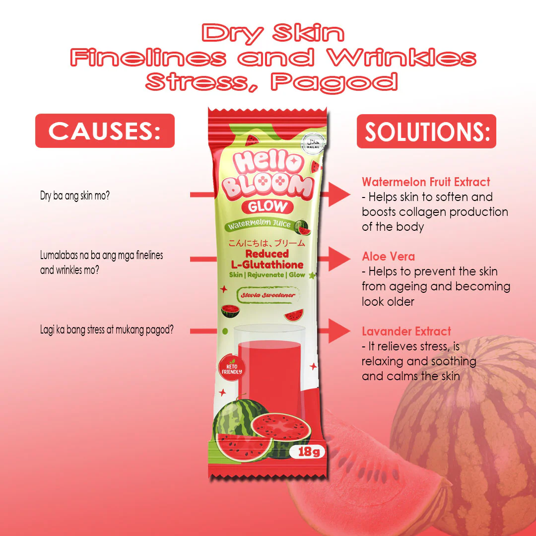Hello Bloom Glow Watermelon Juice - 180g - Image 6