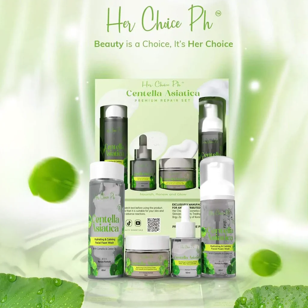 Her Choice PH Centella Asiatica Premium Repair Set (4-in-1 Skincare Routine) - Image 5