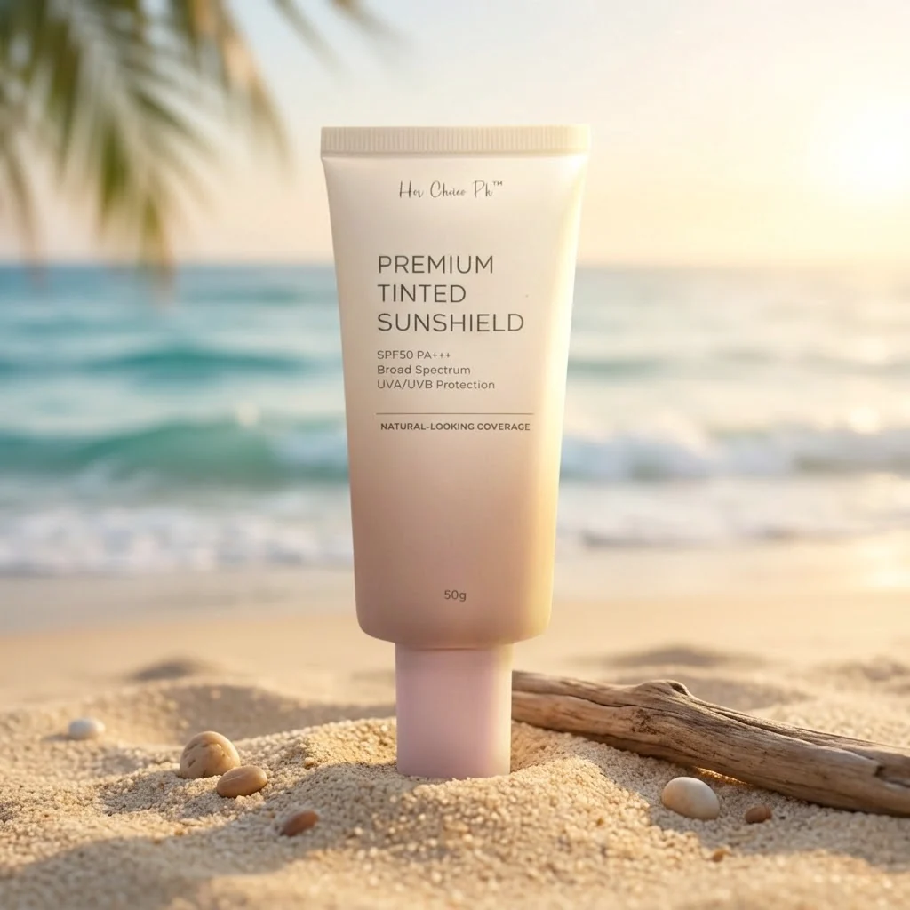 Her Choice PH Premium Tinted Sunshield SPF50 PA++++ – 50g